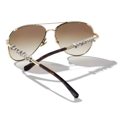 chanel bottle cap sunglasses|CHANEL Sunglasses: Pilot Sunglasses, metal & zirconia — .